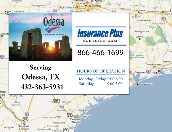 Insurance Plus Agencies (432) 363-5931 is your local Commercial Auto Insurance agent in Odessa, TX.